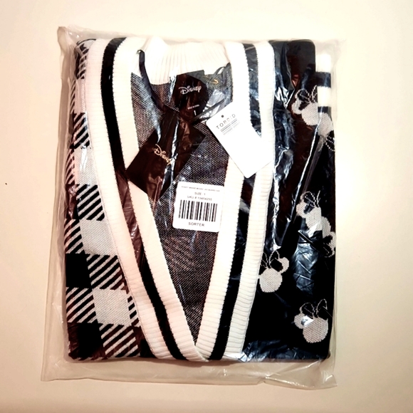 ❤️NWT VINTAGE TORRID CARDIGAN - MICKEY MINNIE MOUSE - JACQUARD SWEATER PLUS SIZE - Picture 3 of 12